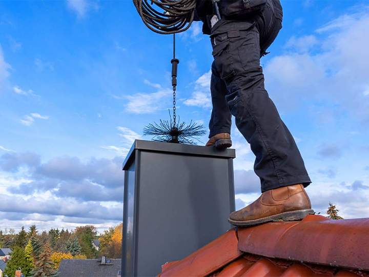 Nettoyage en profondeur de conduits de cheminées